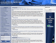 Tablet Screenshot of goldsteinreport.com